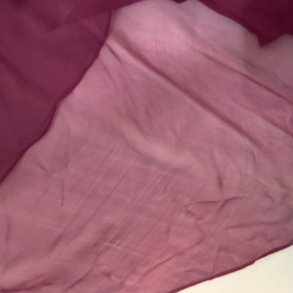 BADGLEY MISCHKA Cranberry 100% Silk A-Line Strapless Sweetheart Neckline Gown 6 - Picture 12 of 15